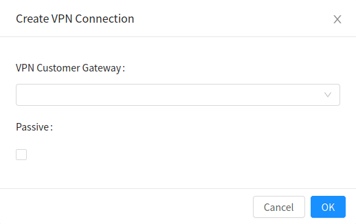 Create VPN Connection dialog
